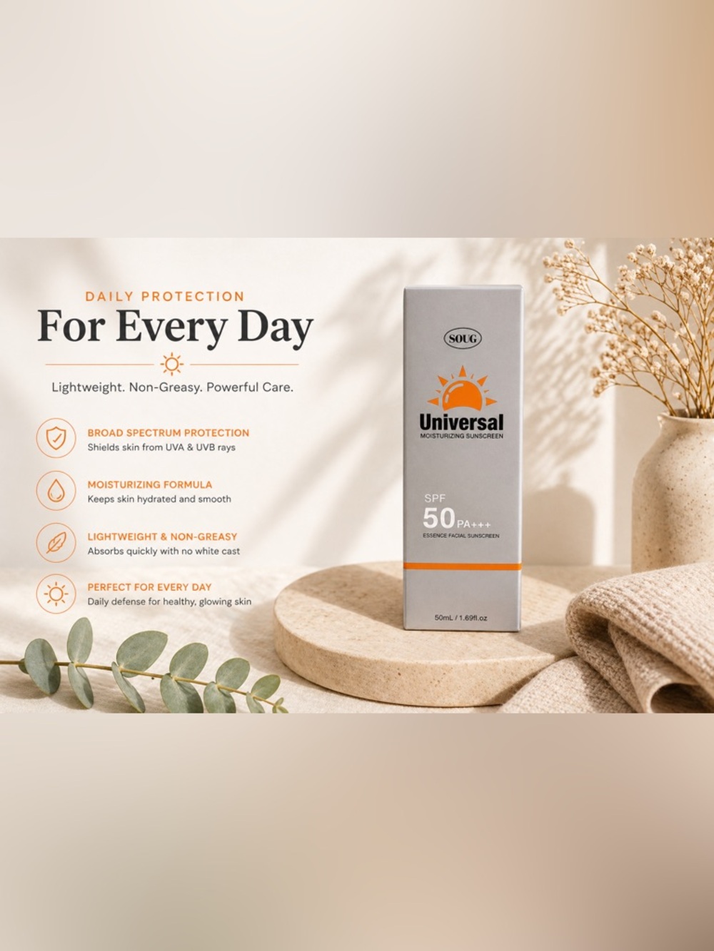Universal Moisturizing Sunscreen SPF 50